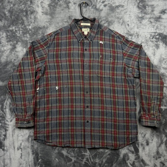 L.L. Bean Other - L.L. Bean Flannel Shirt Mens XL Grey Plaid Traditional Fit Long Sleeve Cotton
